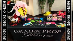 photo booth prop table
