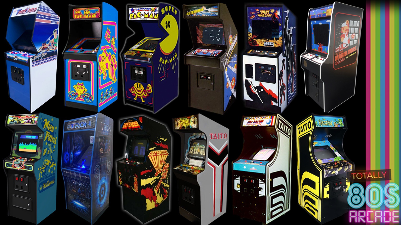 iconic 1980s arcade games