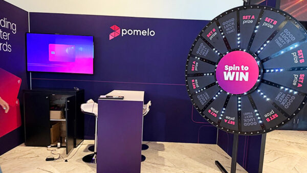 prize wheel rental trade show booth florida