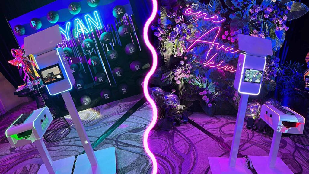 Venture Photo Booth with LED Sign in Fort Myers, Florida