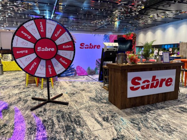 branded 6022 prize wheel tradeshow