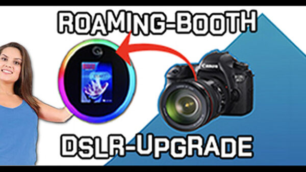 roaming booth DSLR upgrade button